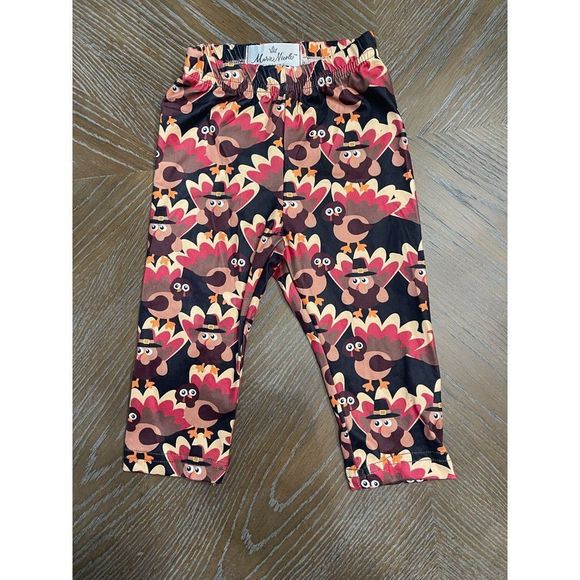 Boutique Ruby Red Turkey Thanksgiving 3 Piece Outfit - XXXS(3/6mos) - Picture 7 of 8